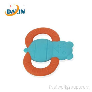 Teether de silicone de qualité alimentaire d&#39;abeille molle